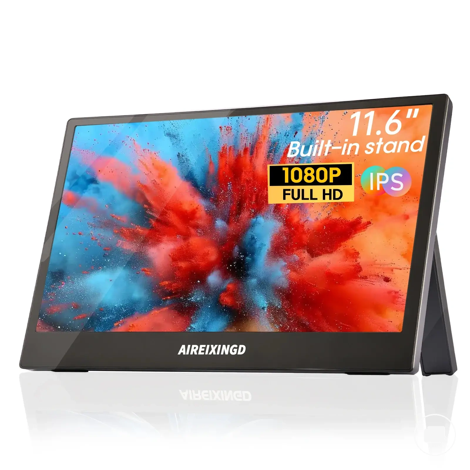 11,6 Zoll FHD IPS tragbarer Monitor für Laptop, Xbox, PlayStation, Switch, Telefon, PC und mobilen Einsatz
