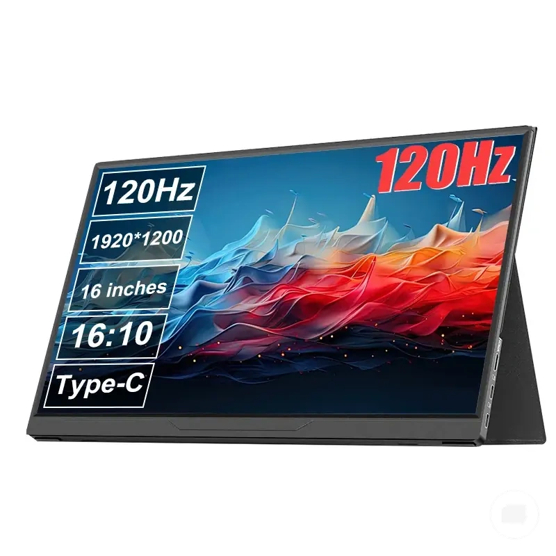 Monitor portátil de 16 pulgadas y 120Hz con conexiones Type-C y mini HDMI