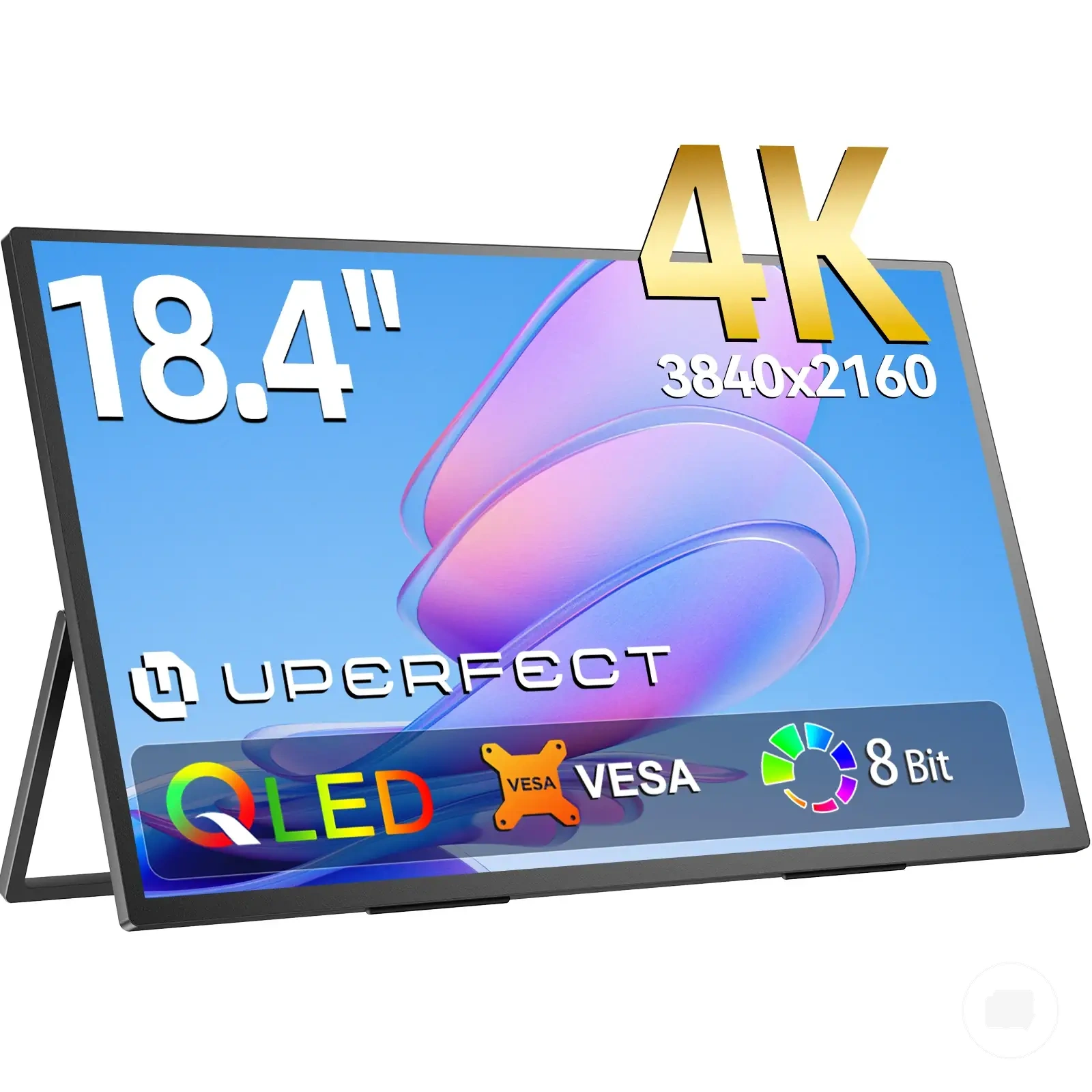 USB-C ve HDMI bağlantılı 18,4 inç 4K QLED taşınabilir monitör