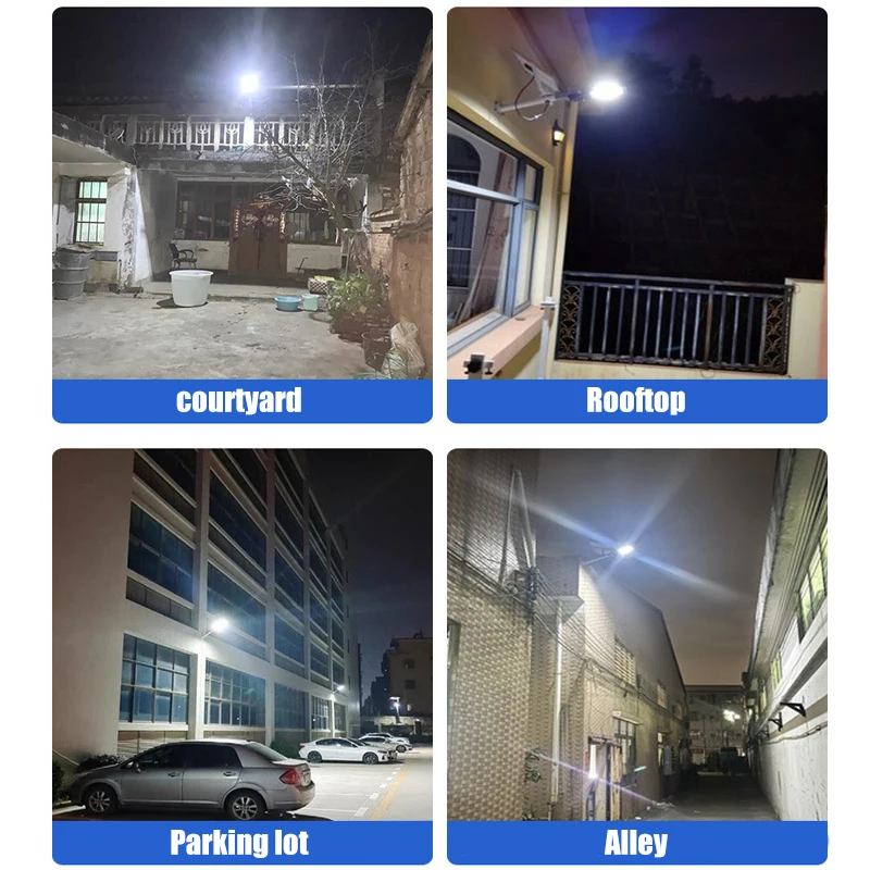 Lampadaire solaire LED étanche sans fil