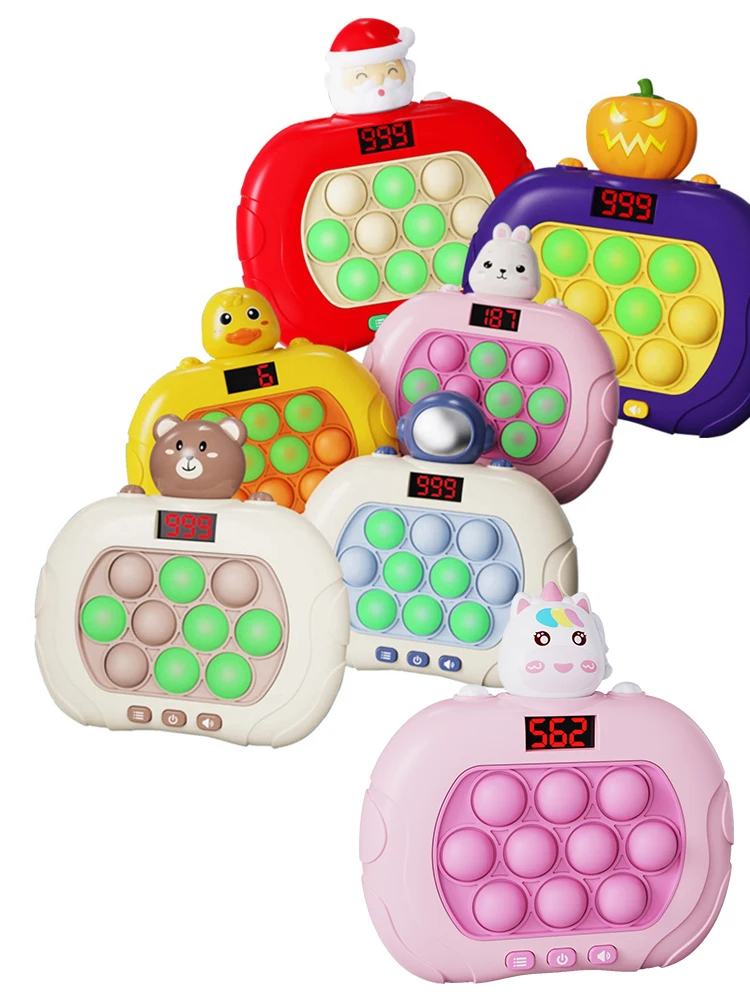 Pop It électronique Avec écran - Jeu Sensoriel Lumineux Et Sonore - 4 Modes De Jeu - Piles AAA Non Incluses - Cadeau Enfants Et Adultes