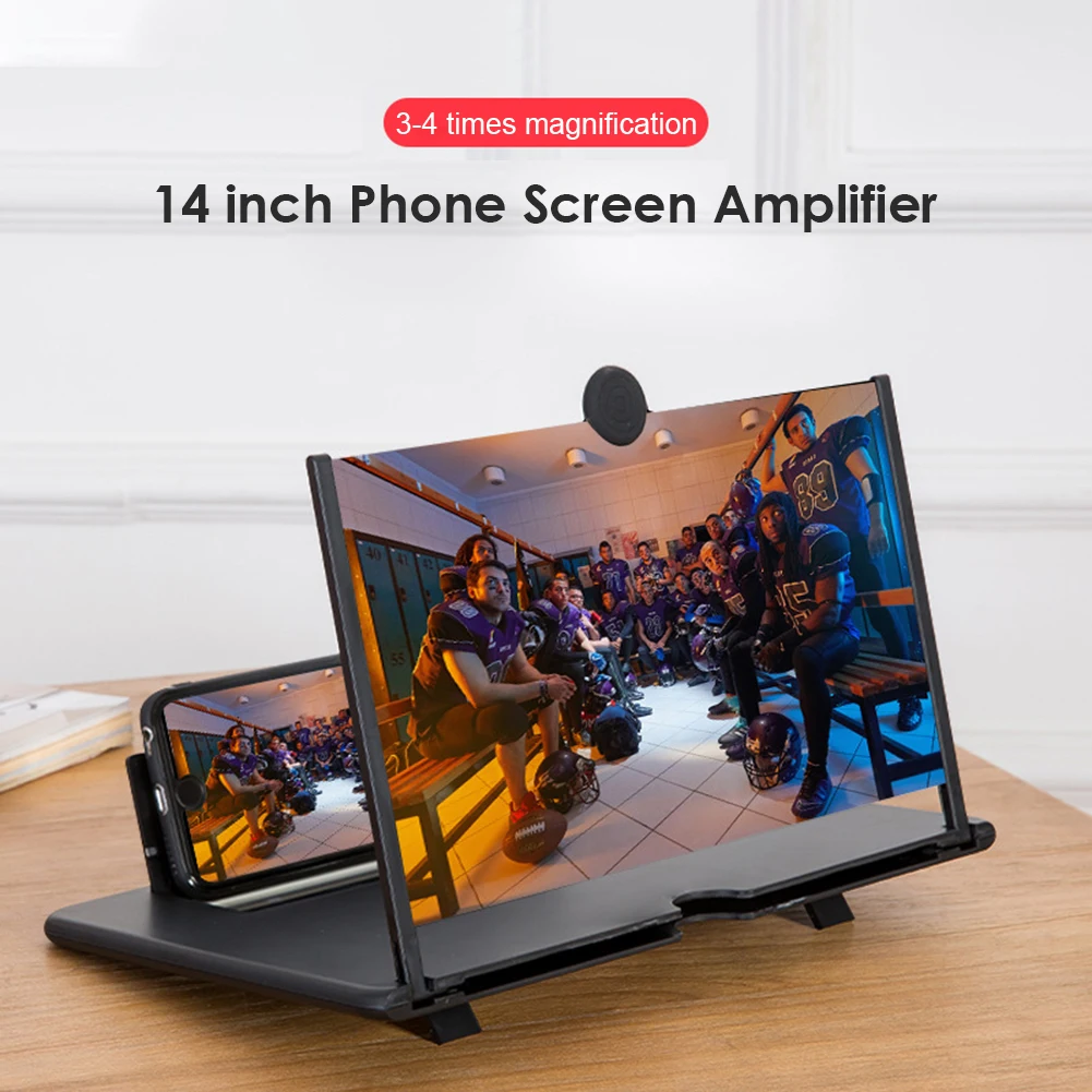 Loupe D'Écran 14 Pouces Pour Smartphone - Projecteur HD 3D, Pliable | Pour Films, Jeux, Sans Batterie